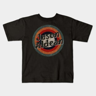Retro Color Typography Faded Style jason Aldean Kids T-Shirt
